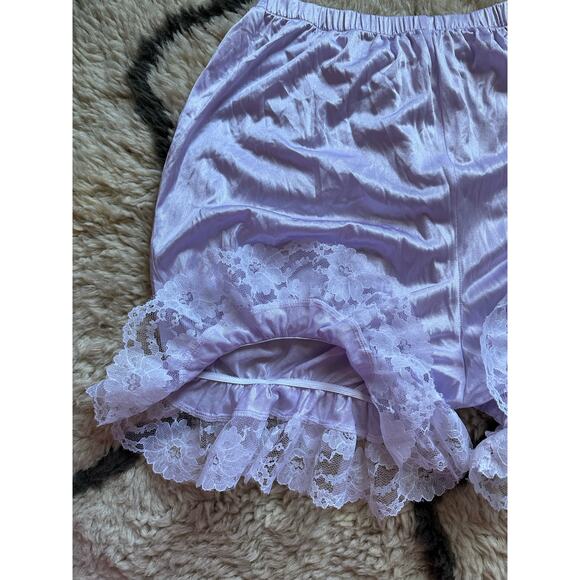 Vintage Lace Satin Bubble Bloomers Underwear Knickers Panties Lolita Shorts - Picture 12 of 13